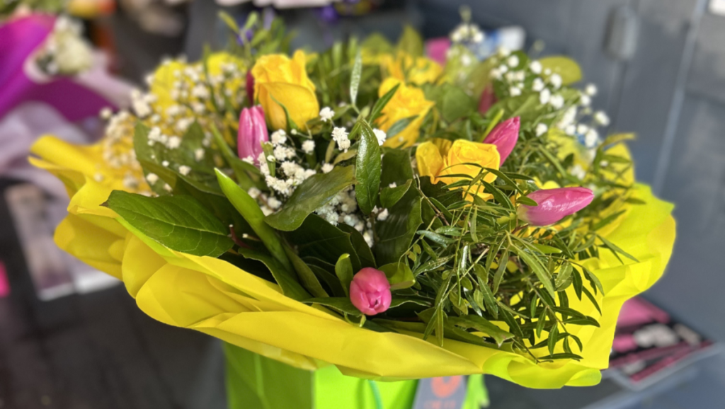 A bouquet of flowers